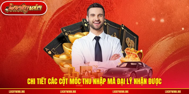Chi tiết các cột mốc thu nhập mà đại lý nhận được
